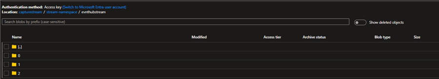 DataLake Captured Data