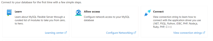 connect to database