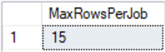 Max Rows Per Job