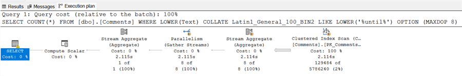 Binary Collation Searches The function LOWER() would discard the case sensitivity of the search