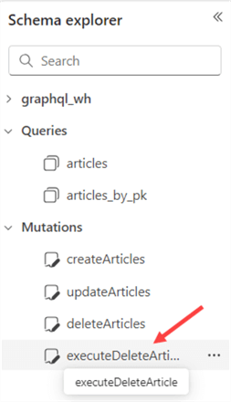 stored proc added as mutation