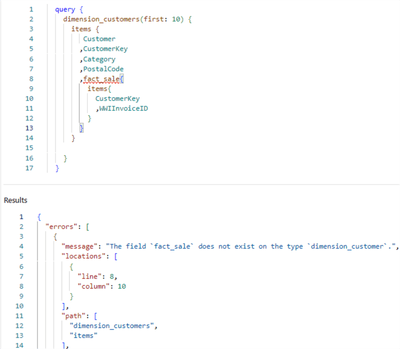 sample query with join added returns error