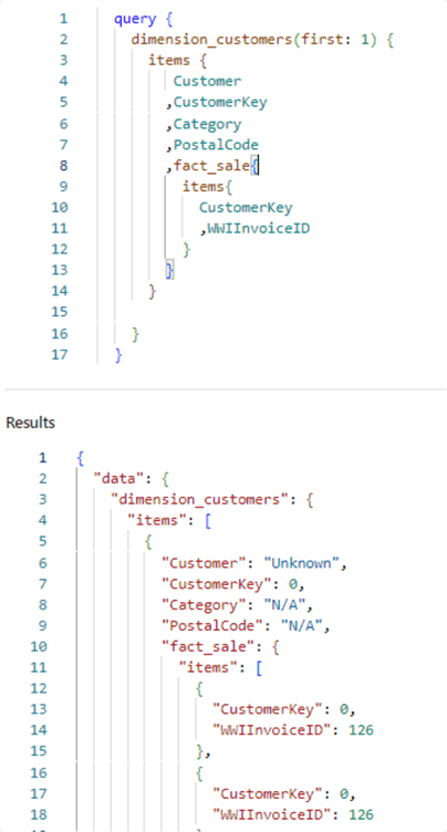 query with inner join from customer to fact table