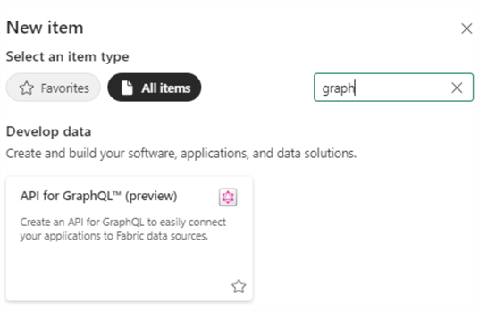 create new graphql api