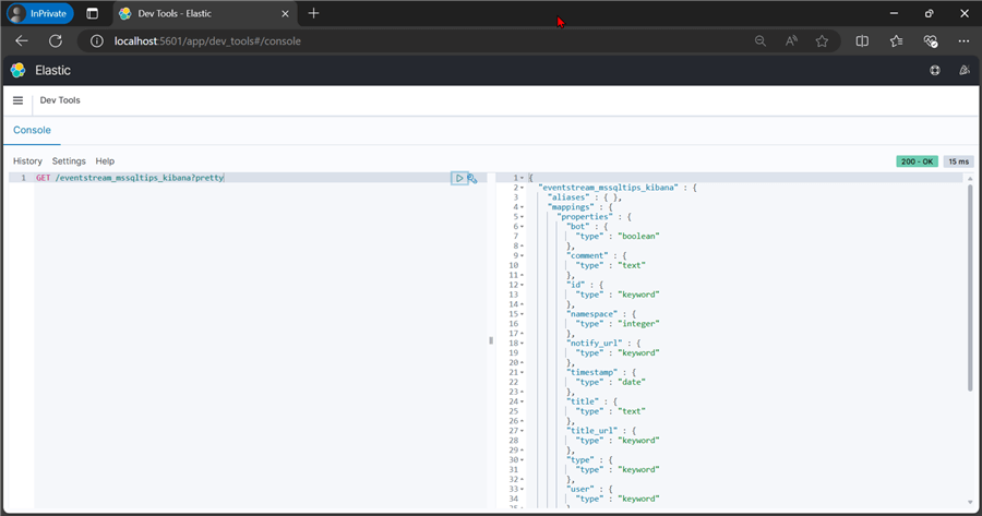 Kibana Index View