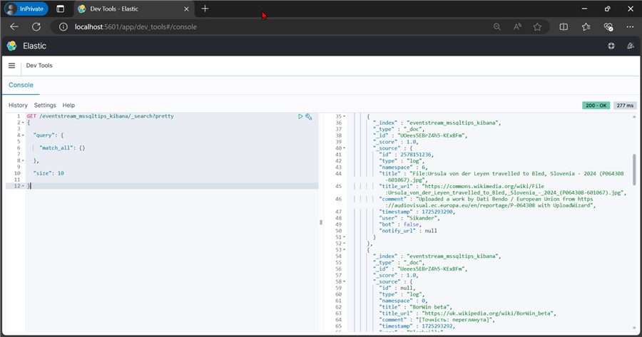 Index Filter Kibana