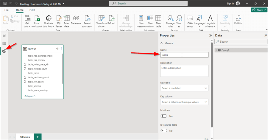 Data Model View