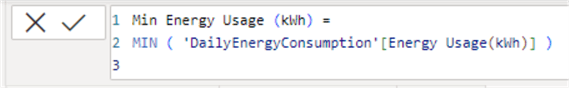 minimum energy usage