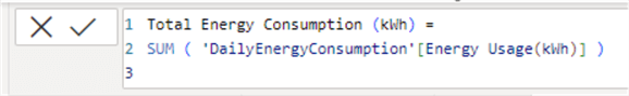 total energy consumption