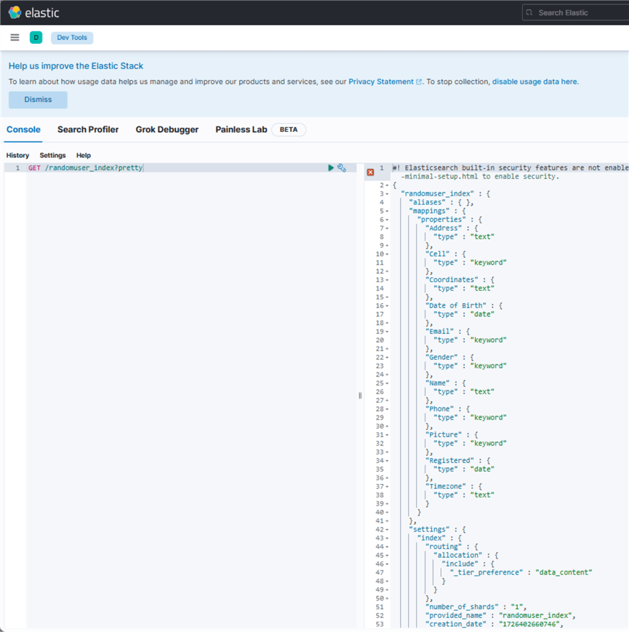 ElasticSearch View