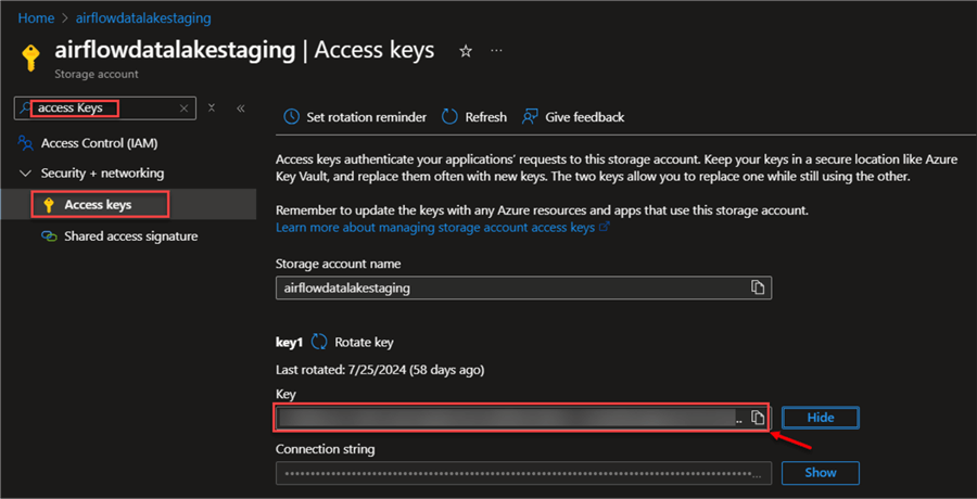 Get Access Key