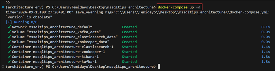 Docker Compose up