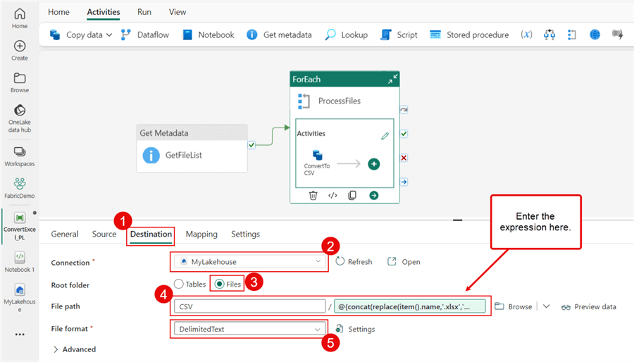 Convert Destination