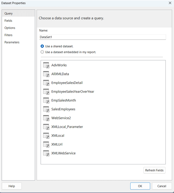 shared data set