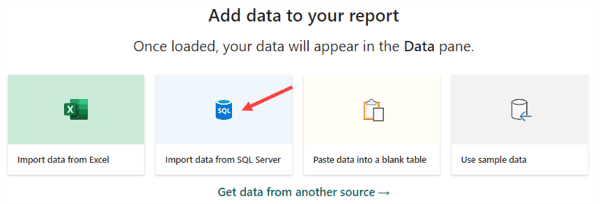 import data from SQL Server