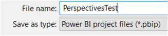 save as power bi project