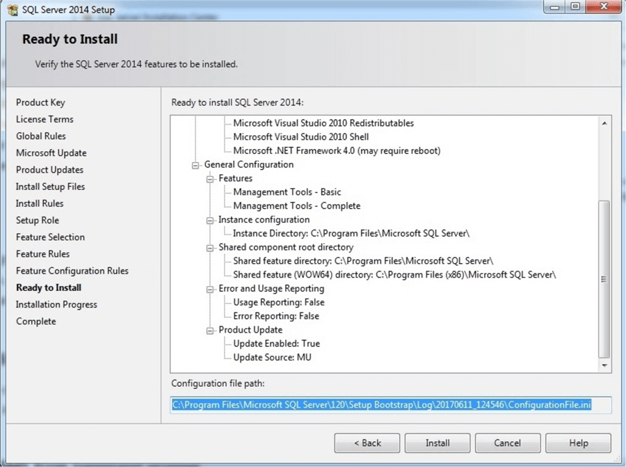 how to install sql server management studio 2014 only