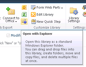 SharePoint - Open in Windows Explorer icon