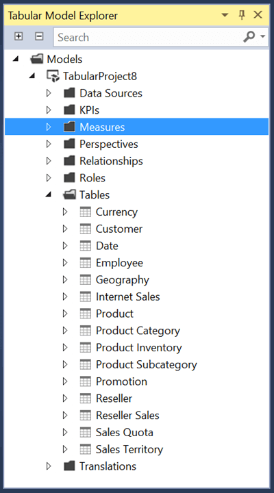 examples of tabular database